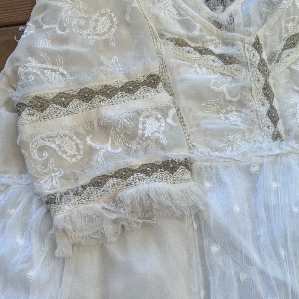 Free People White Mini Dress - Picture 2 of 3